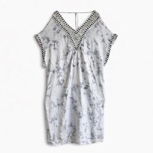 Raga Boho Beach Caftan Tie Dye Beaded Cover Up Dress Size M Resort Swim Cover